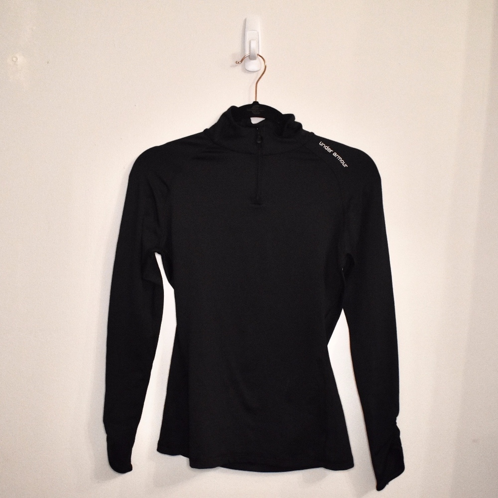Black Under Armor 1/4 Zip ColdGear